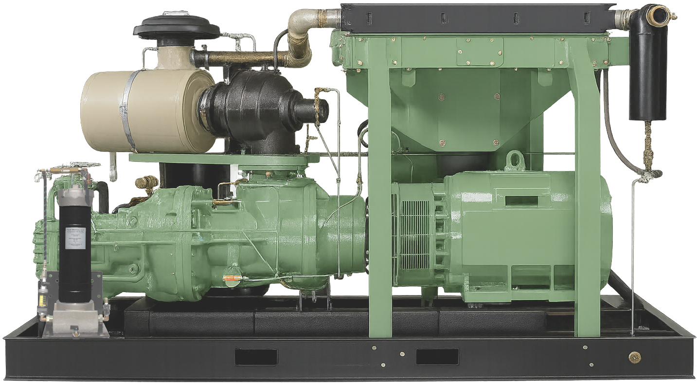 compressor package and COP oil purifier